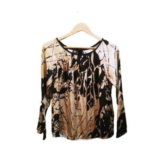 Elie TAHARI Silk Lightweight Keyhole Back Bow‎ Tie Blouse - Picture 6 of 11